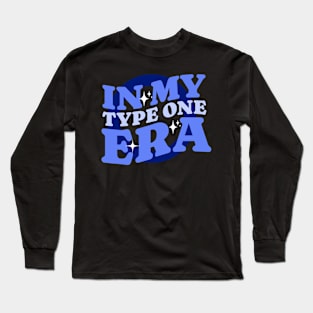 In My Diabetes Era T1D Awareness Blue Circle Long Sleeve T-Shirt